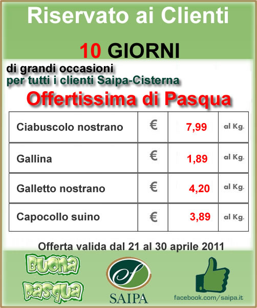 Offerta di Pasqua